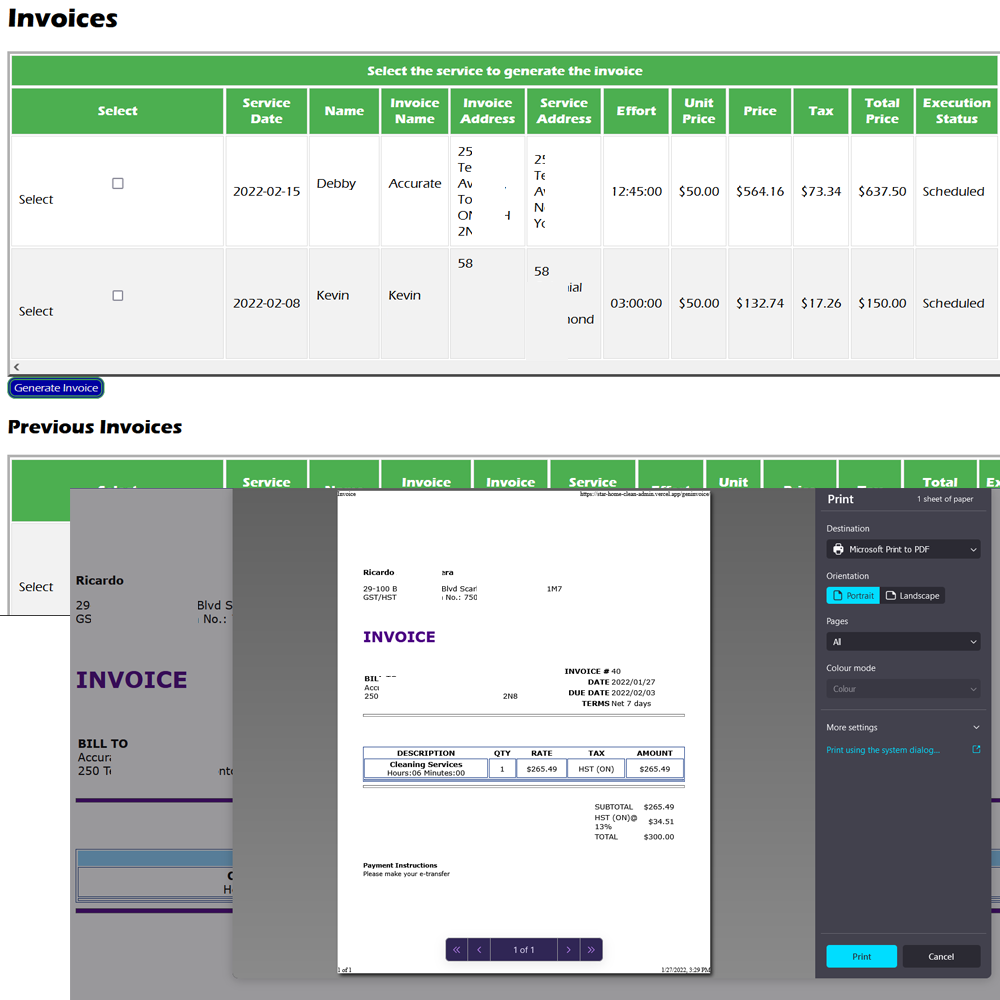 SIRIUS Cleaning Tools works in desktop and mobile